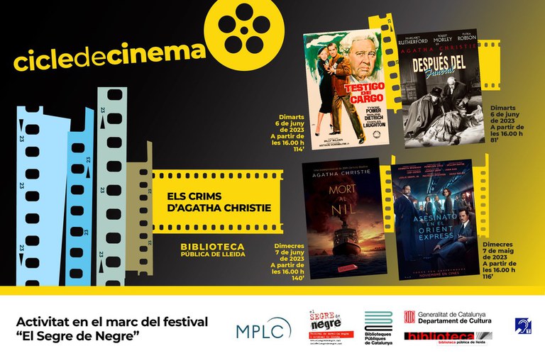 CICLE DE CINEMA · ELS CRIMS D'AGATHA CHRISTIE