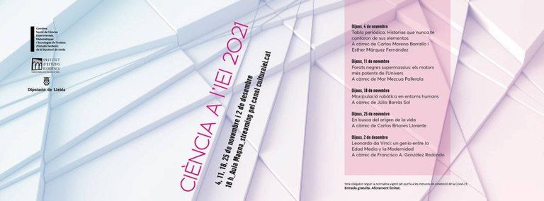 CIÈNCIA A L'IEI · FORATS NEGRES SUPERMASSIUS