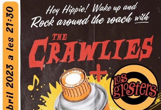 CONCERT · LOS GLOSTERS + THE CRAWLIES