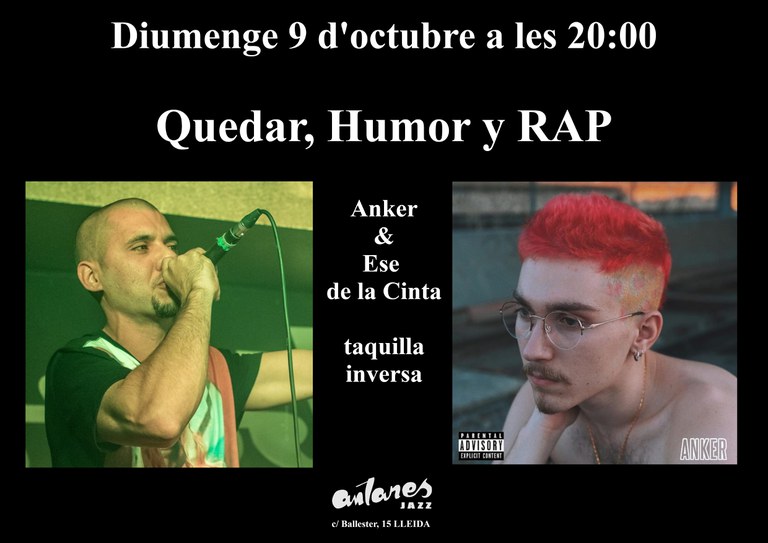 CONCERT · QUEDAR, HUMOR Y RAP