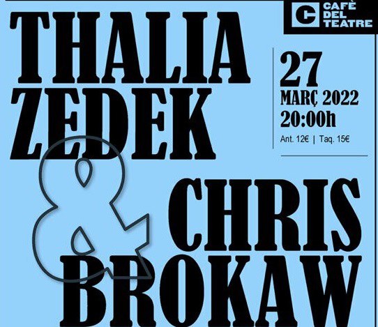 CONCERT · THALIA ZEDEK + CHRIS BROKAW