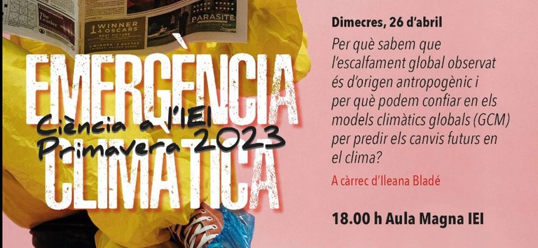 CONFERÈNCIA · EMERGÈNCIA CLIMÀTICA