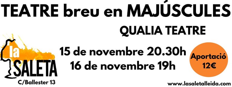 TEATRE BREU EN MAJÚSCULES