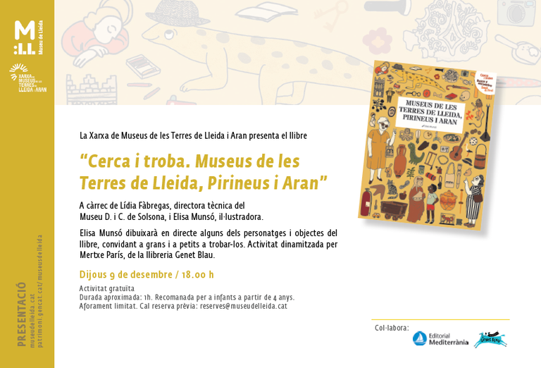 PRESENTACIÓN DEL LIBRO · "CERCA I TROBA. MUSEUS DE LES TERRES DE LLEIDA, PIRINEUS I ARAN"