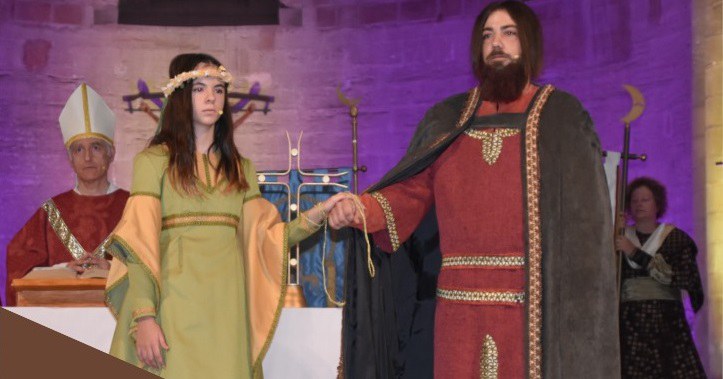 RECREACIÓN DE LAS BODAS REALES DE RAMON BERENGUER IV Y PERONELLA DE ARAGÓN