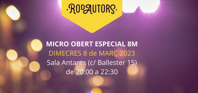 RODAUTORS · MICRO ABIERTO