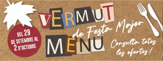 VERMUT Y MENÚ DE FIESTA MAYOR